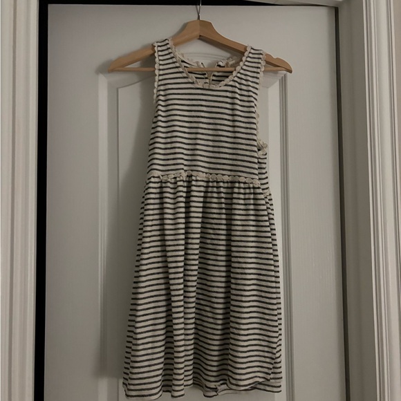 Altar'd State Black and White Striped Midi Dress - Picture 1 of 3